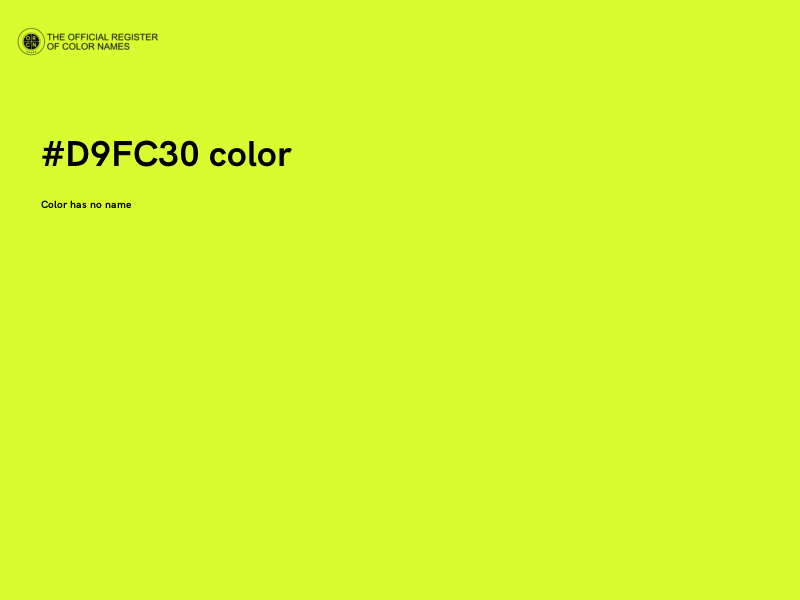 #D9FC30 color image