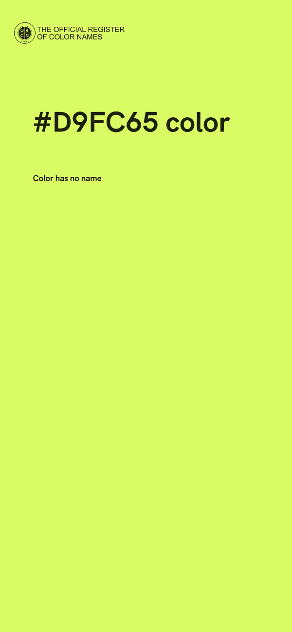 #D9FC65 color image