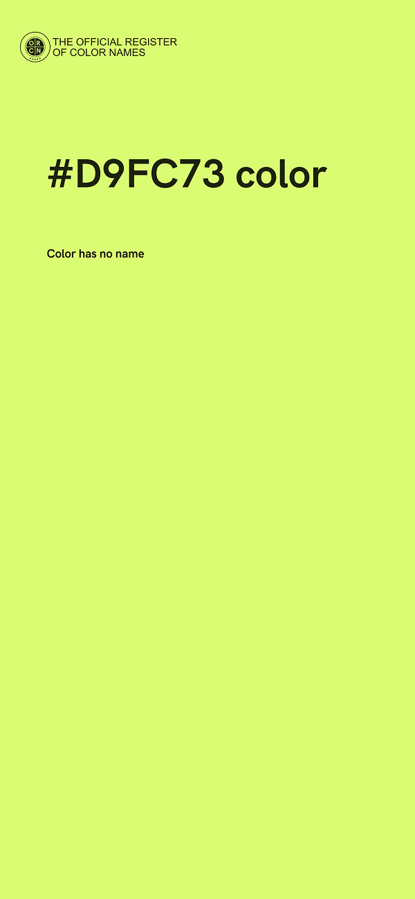 #D9FC73 color image