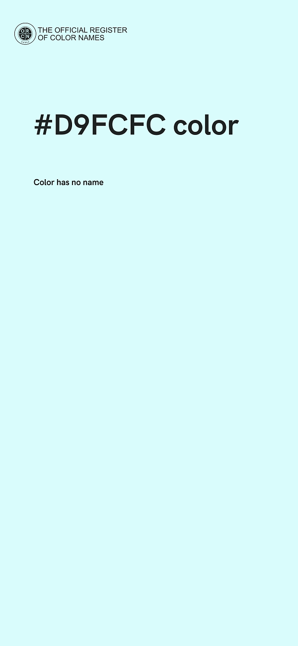 #D9FCFC color image