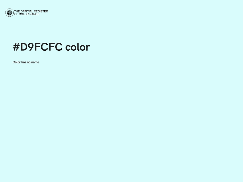 #D9FCFC color image
