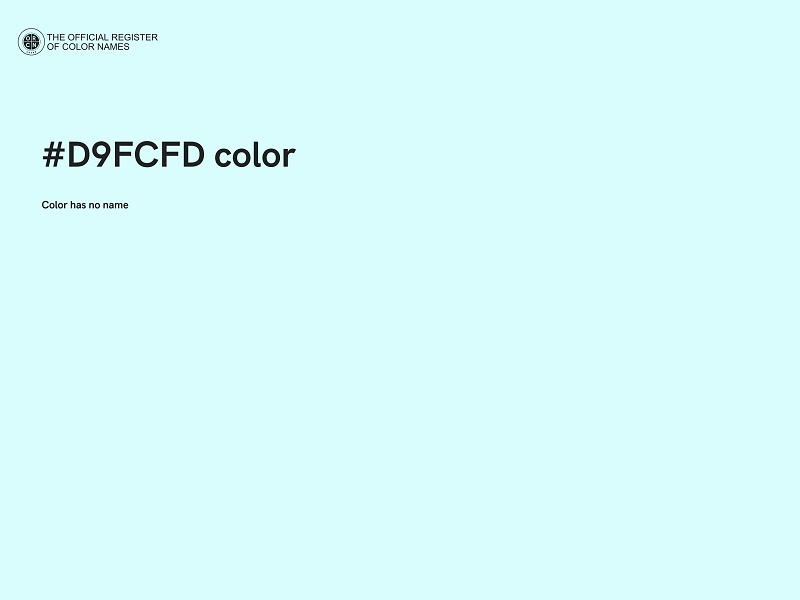 #D9FCFD color image