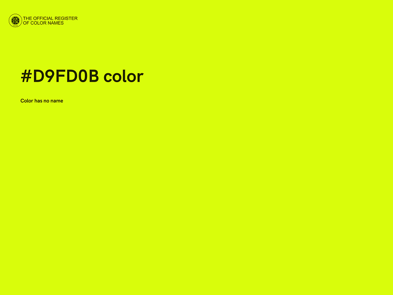 #D9FD0B color image