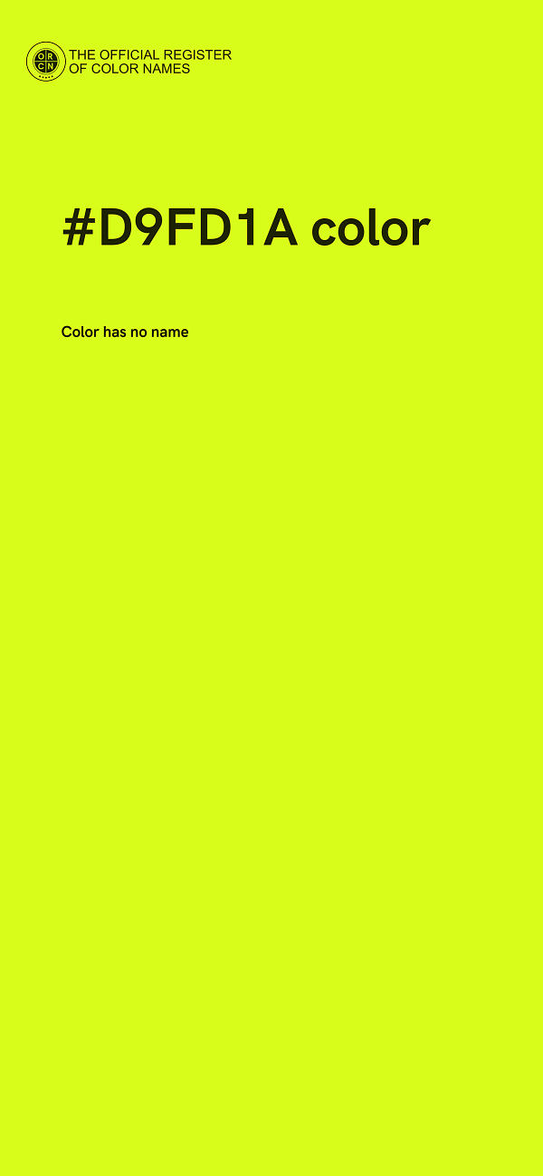 #D9FD1A color image