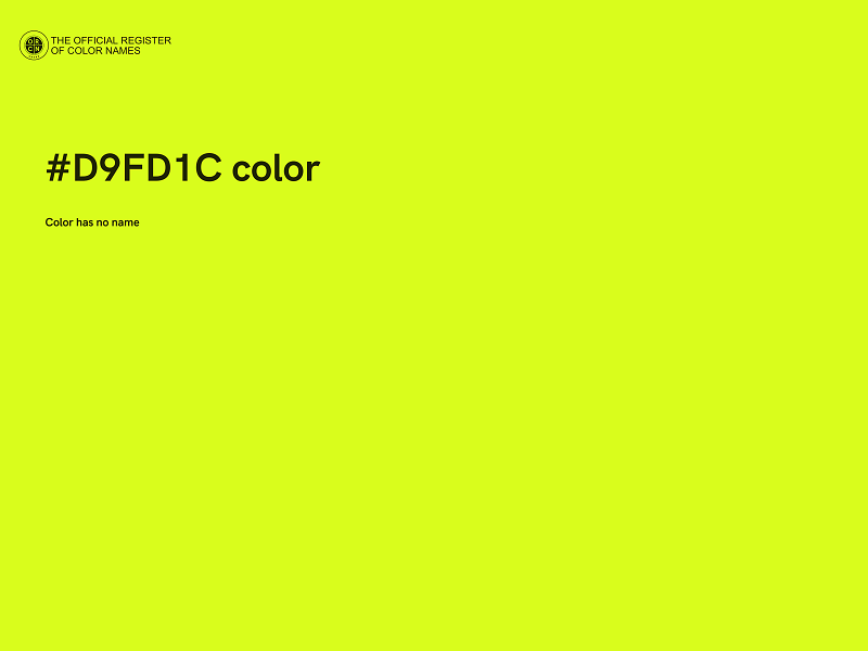 #D9FD1C color image