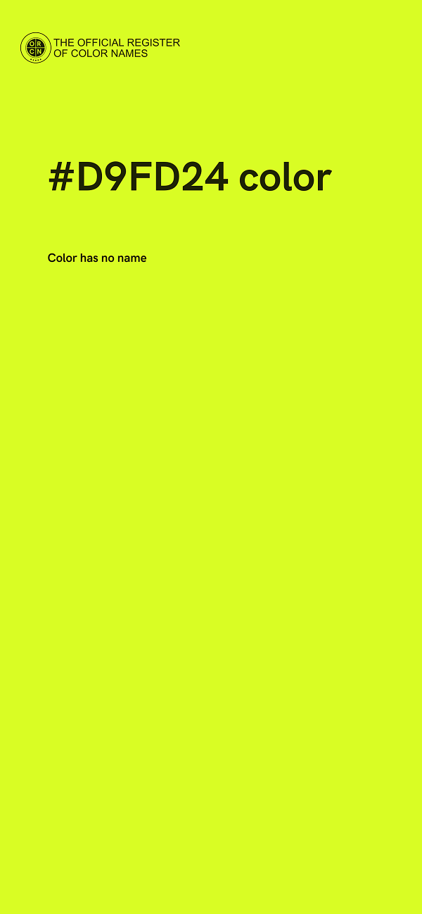 #D9FD24 color image