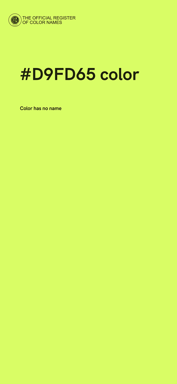 #D9FD65 color image