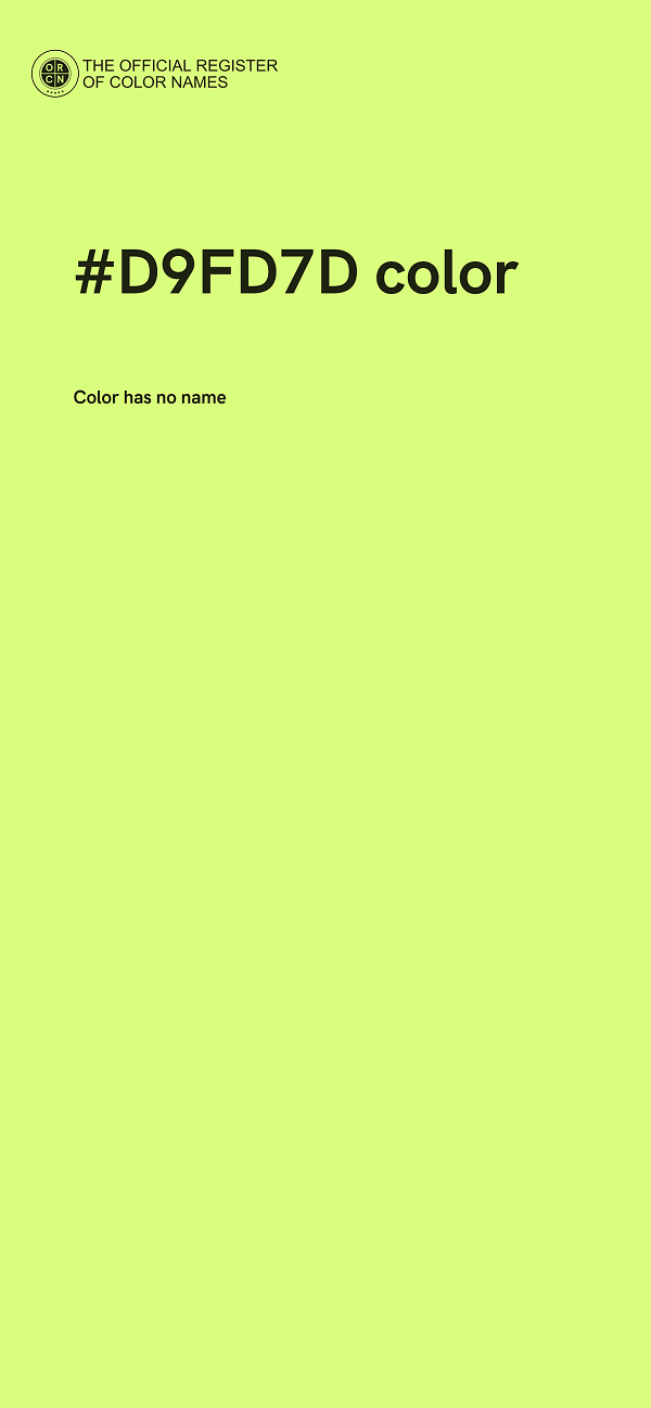 #D9FD7D color image