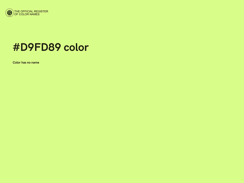 #D9FD89 color image