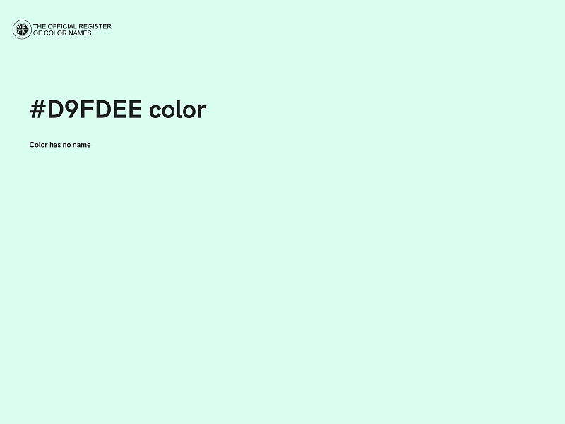 #D9FDEE color image