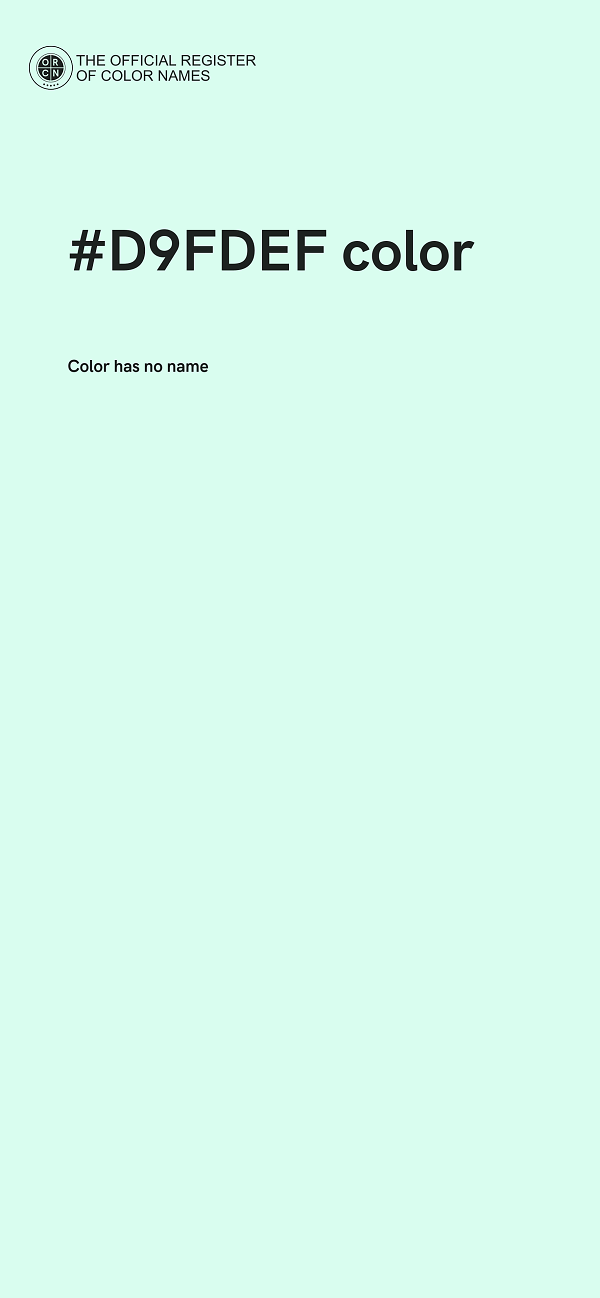 #D9FDEF color image