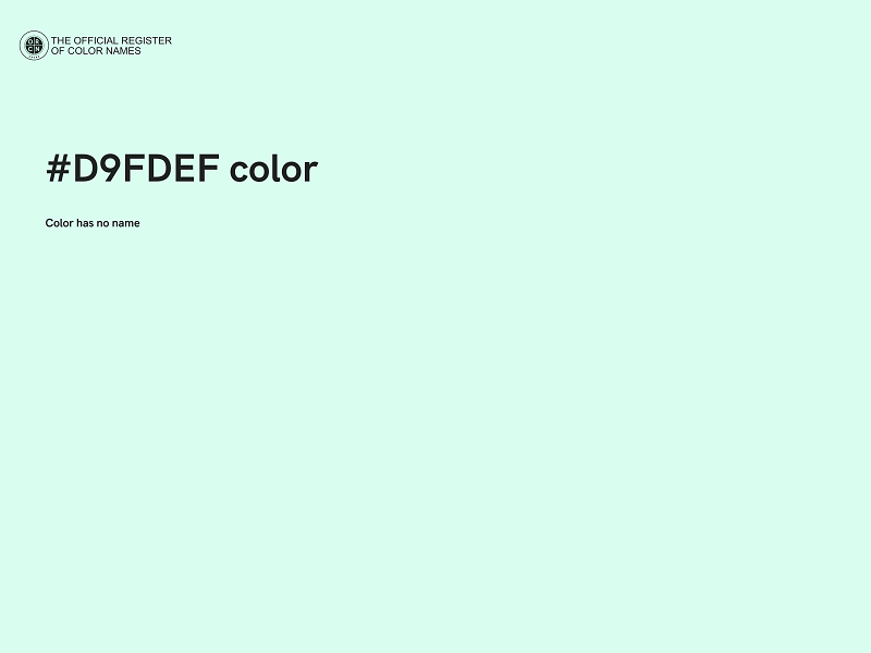 #D9FDEF color image