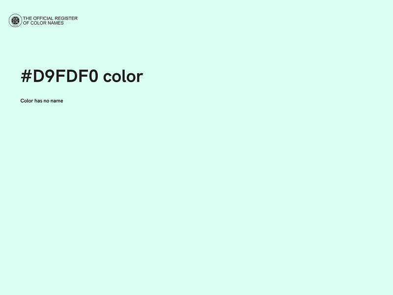 #D9FDF0 color image