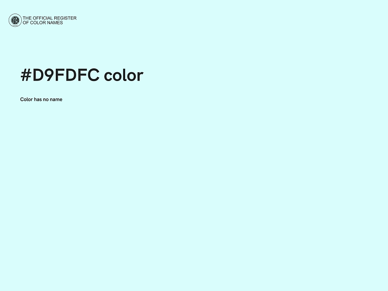 #D9FDFC color image