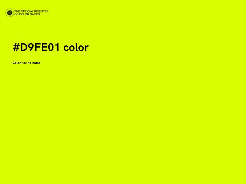 #D9FE01 color image