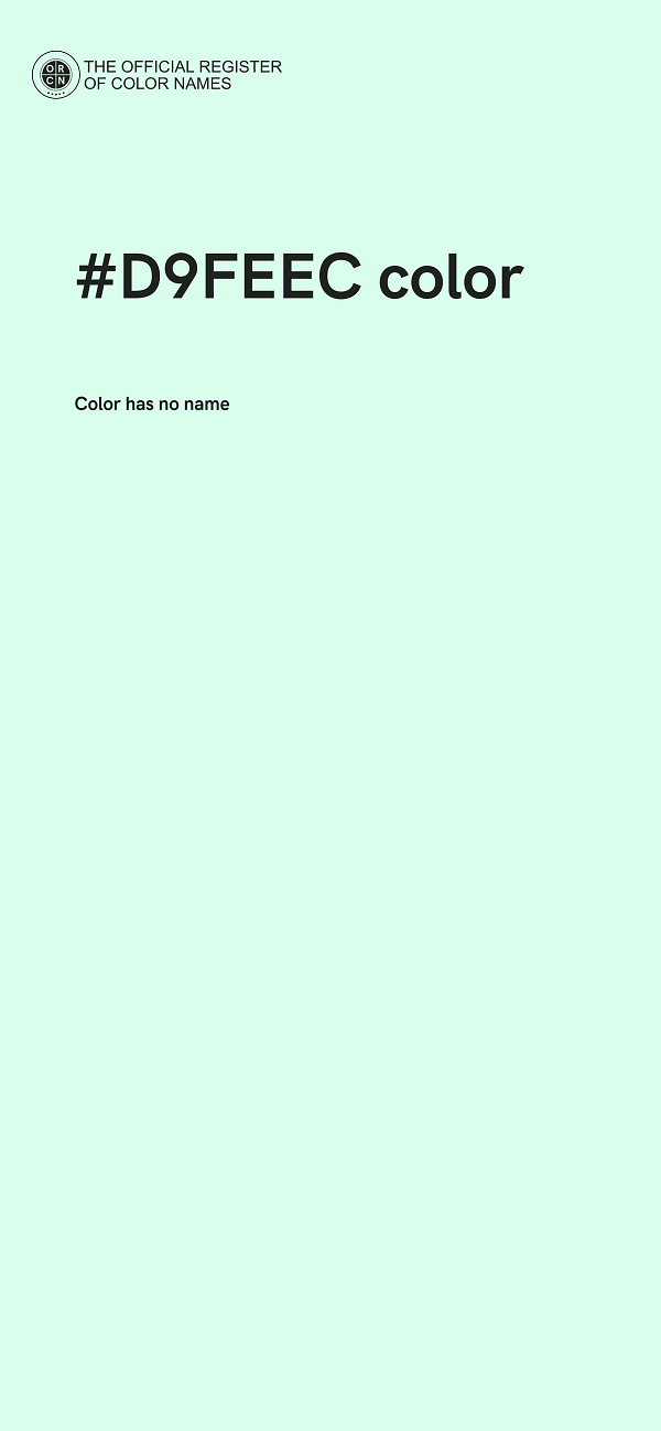 #D9FEEC color image