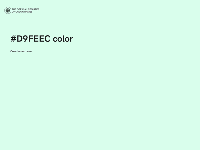 #D9FEEC color image