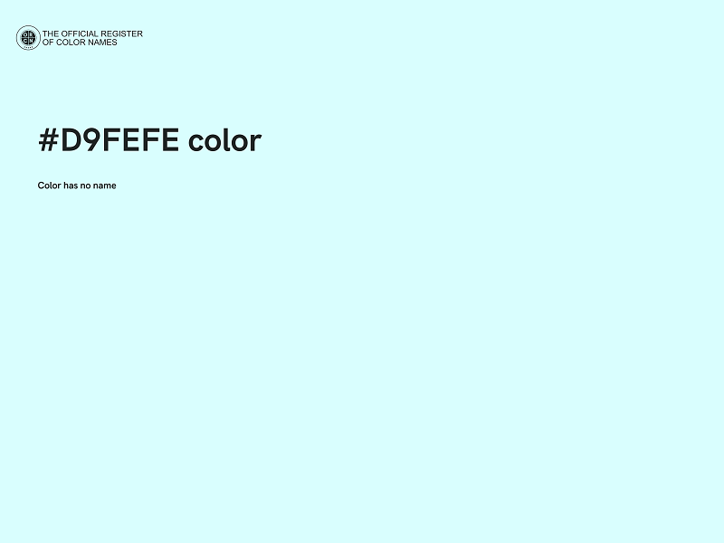 #D9FEFE color image