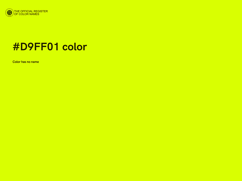 #D9FF01 color image