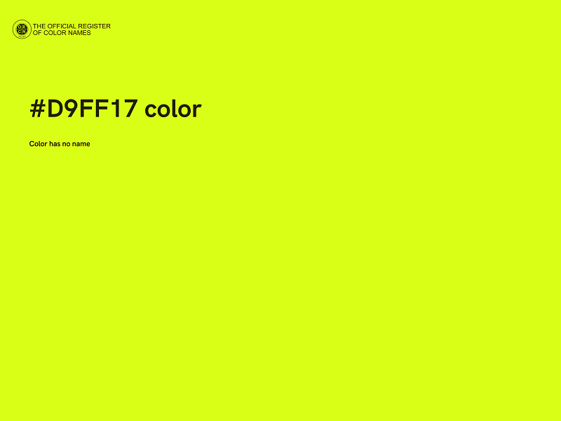#D9FF17 color image