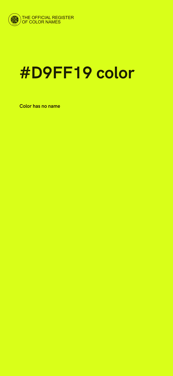 #D9FF19 color image