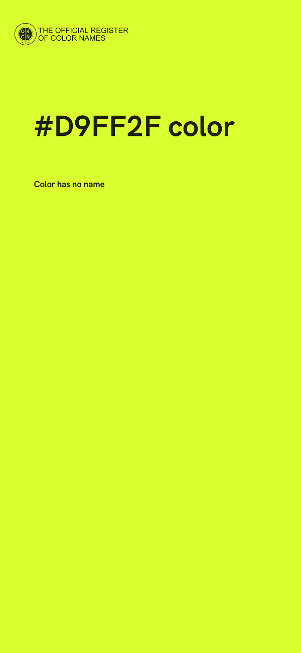 #D9FF2F color image
