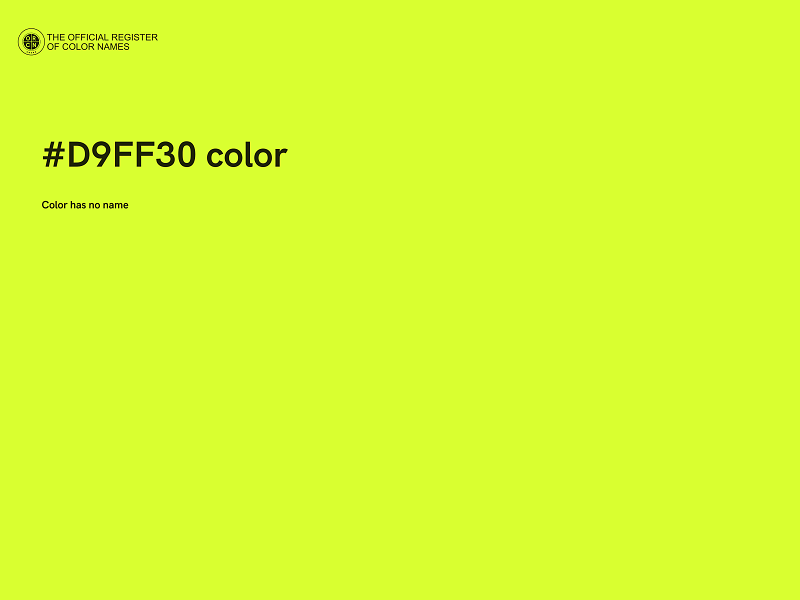 #D9FF30 color image