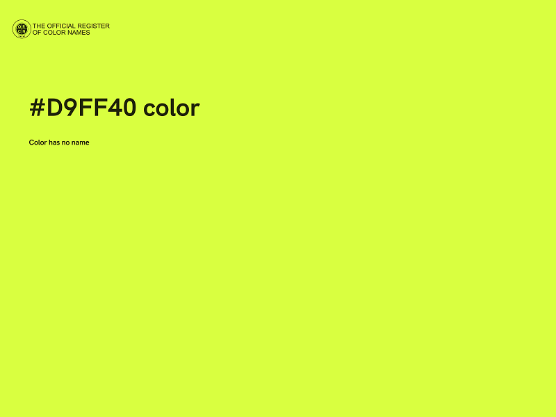 #D9FF40 color image