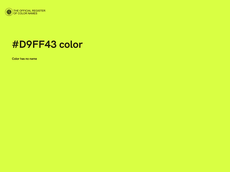 #D9FF43 color image