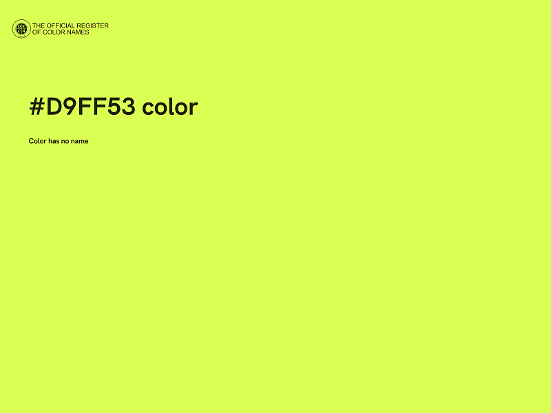 #D9FF53 color image