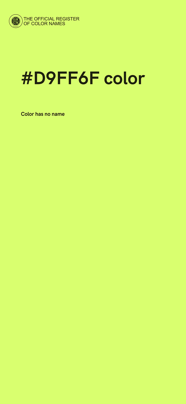 #D9FF6F color image