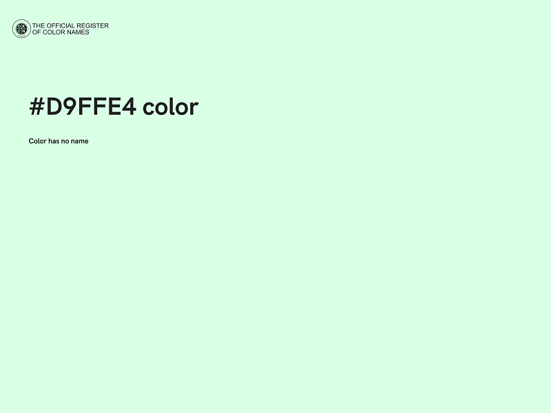 #D9FFE4 color image