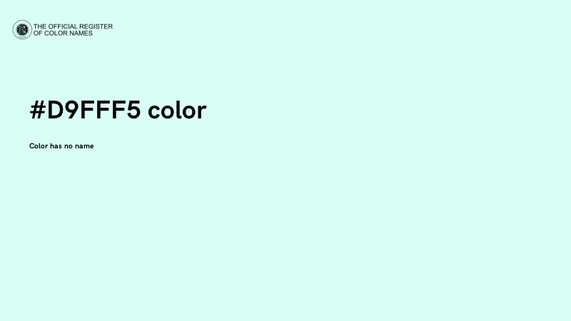 #D9FFF5 color image