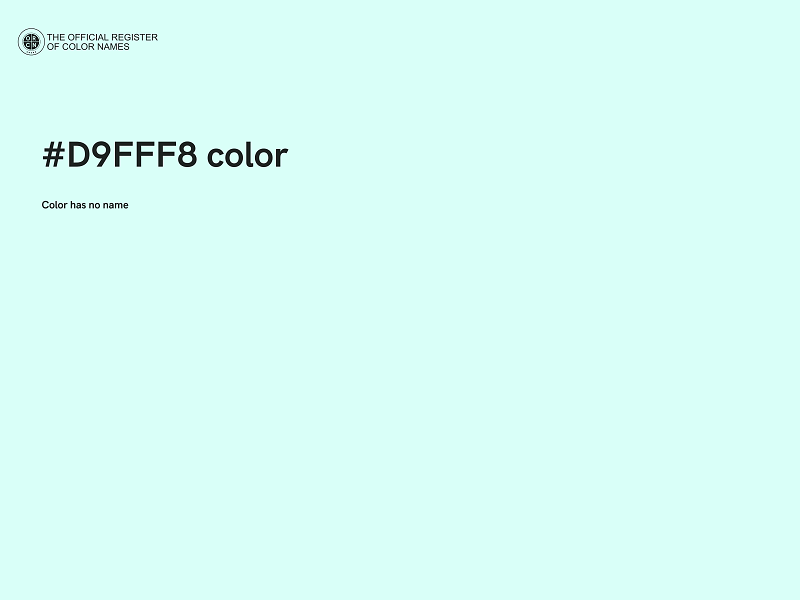 #D9FFF8 color image