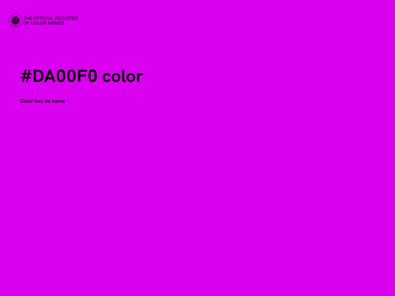 #DA00F0 color image