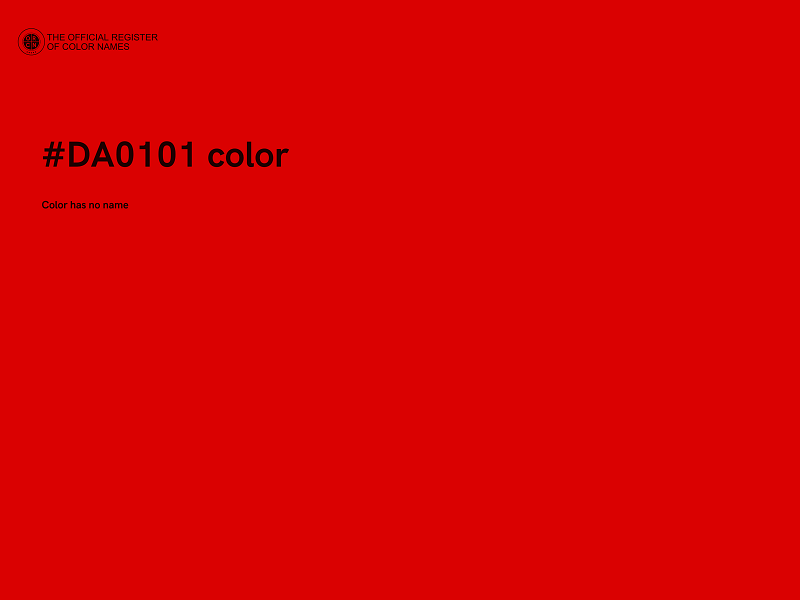 #DA0101 color image