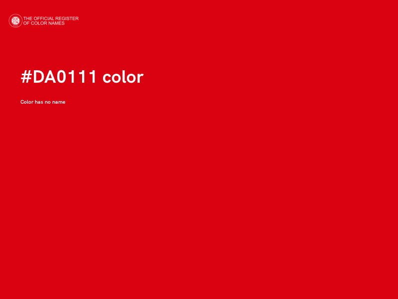 #DA0111 color image