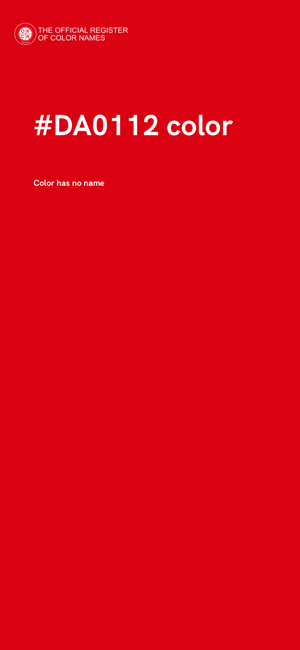 #DA0112 color image