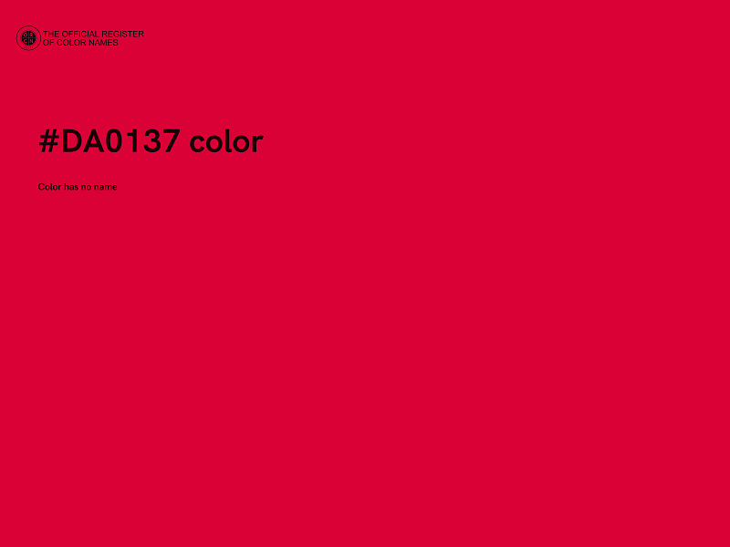 #DA0137 color image