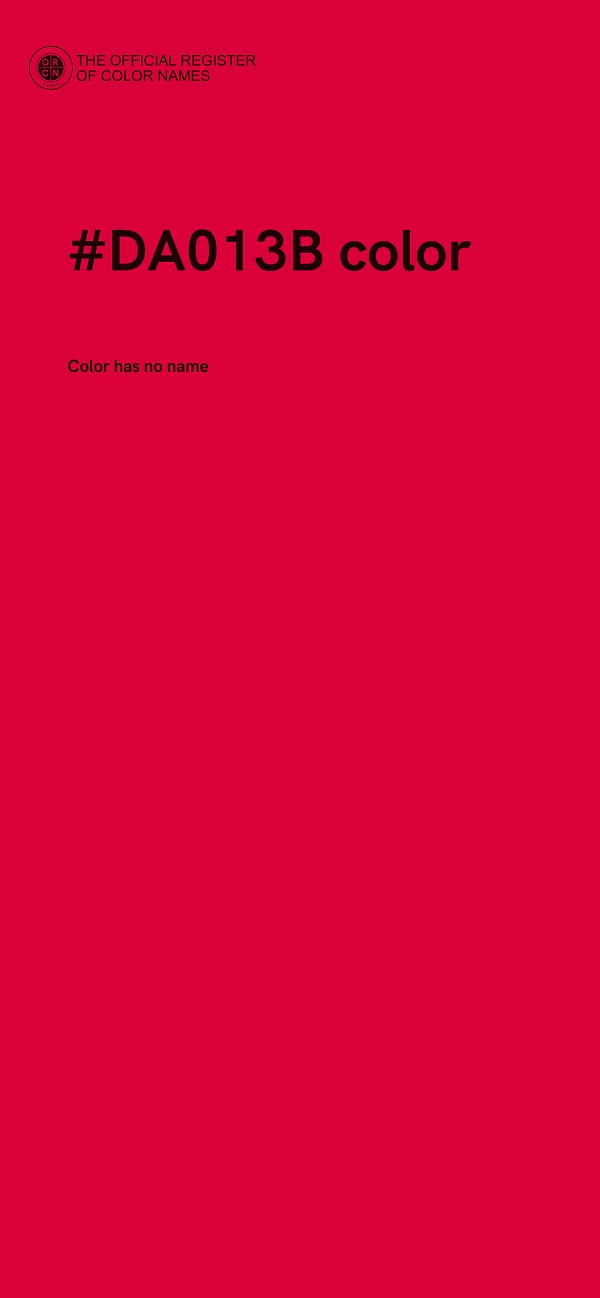#DA013B color image