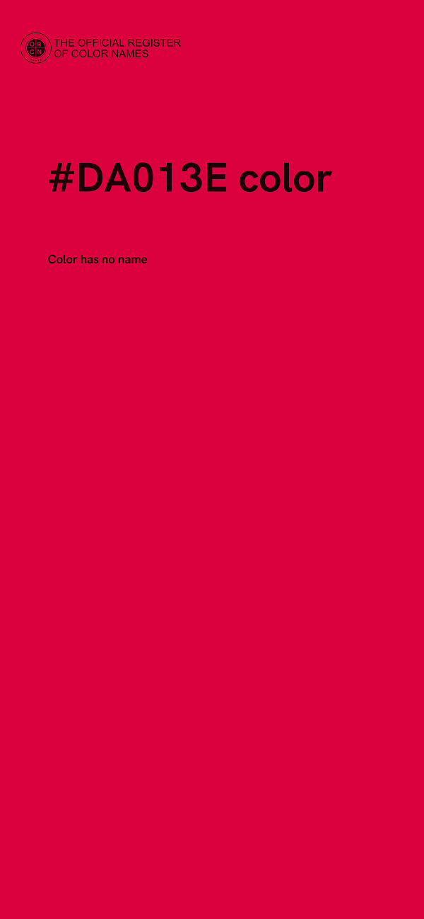 #DA013E color image