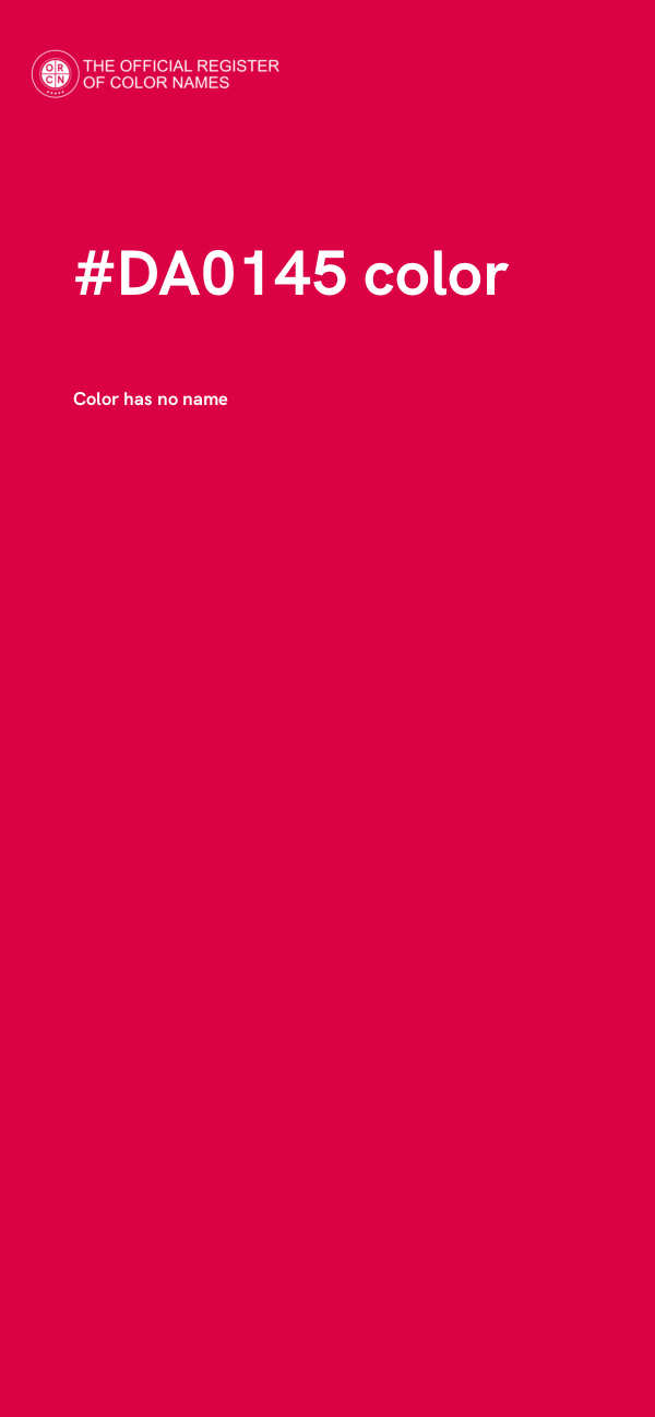 #DA0145 color image