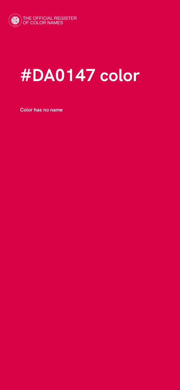 #DA0147 color image