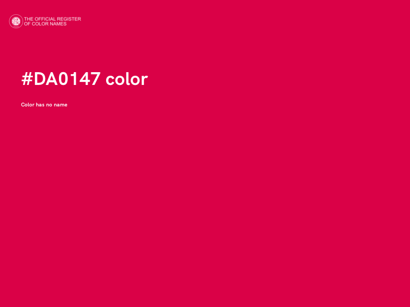 #DA0147 color image