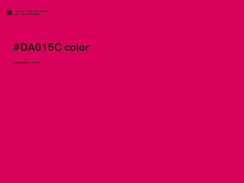 #DA015C color image