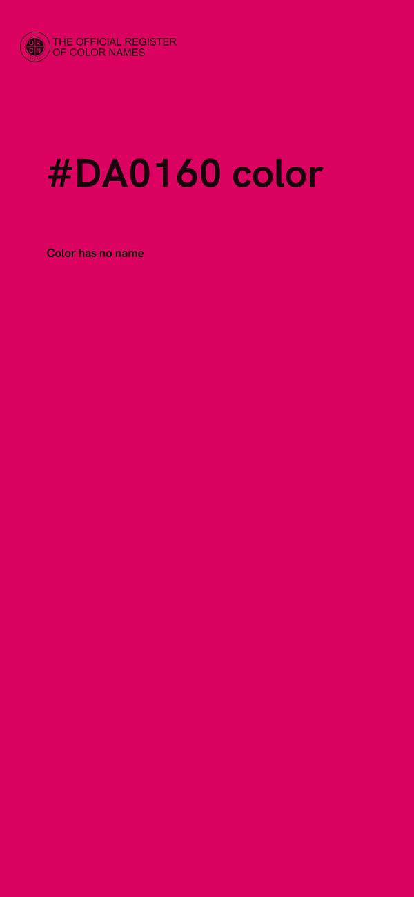 #DA0160 color image