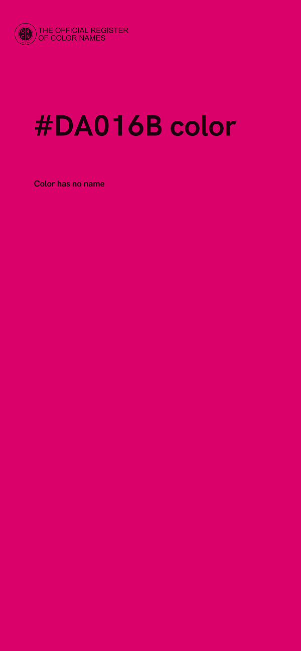 #DA016B color image