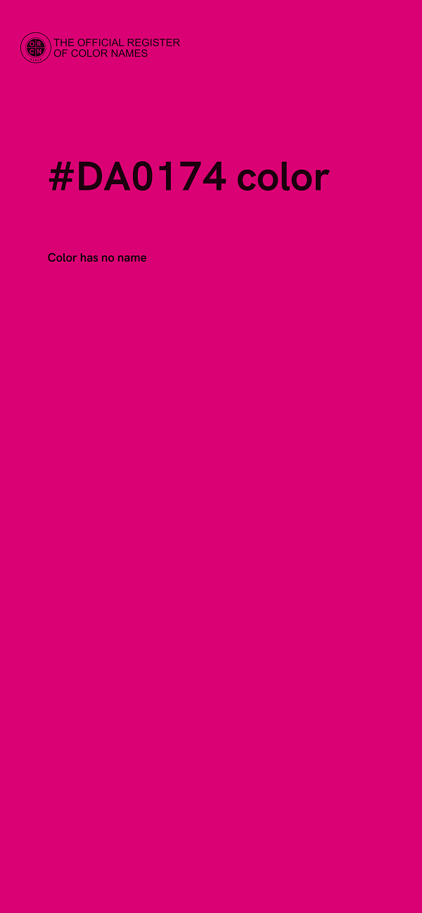 #DA0174 color image
