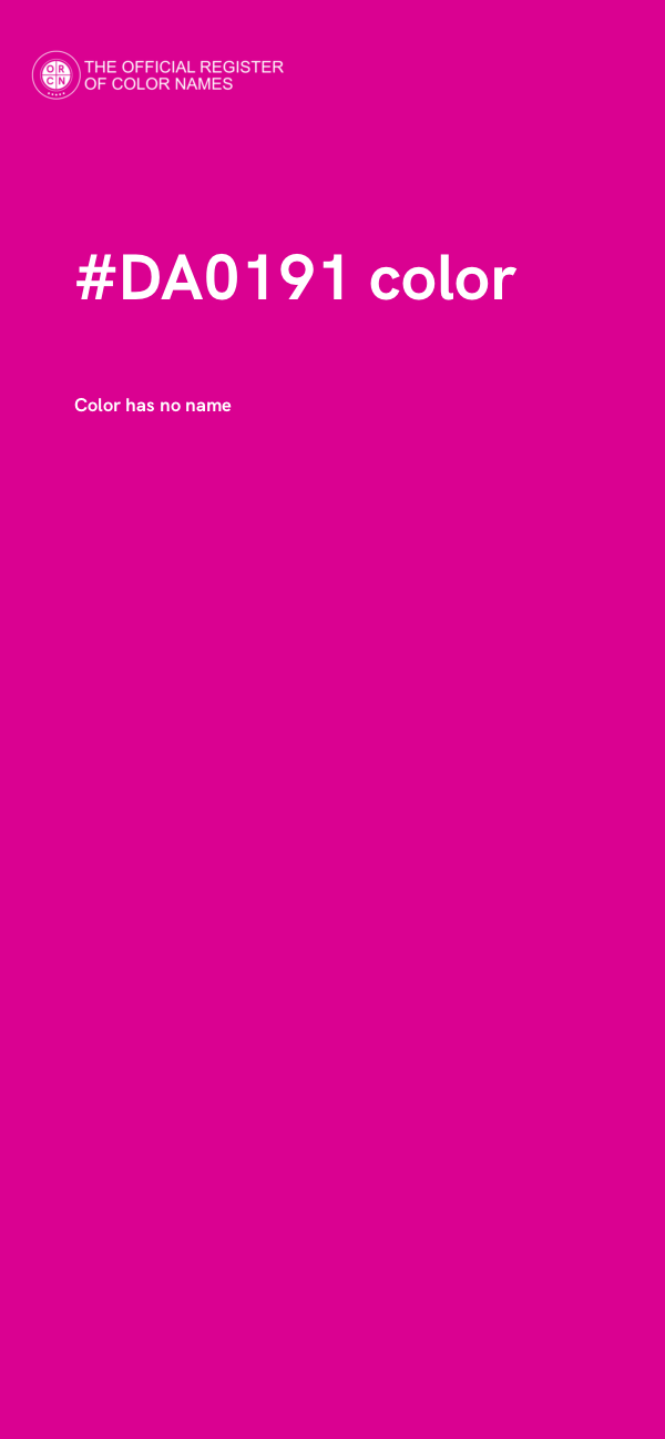 #DA0191 color image