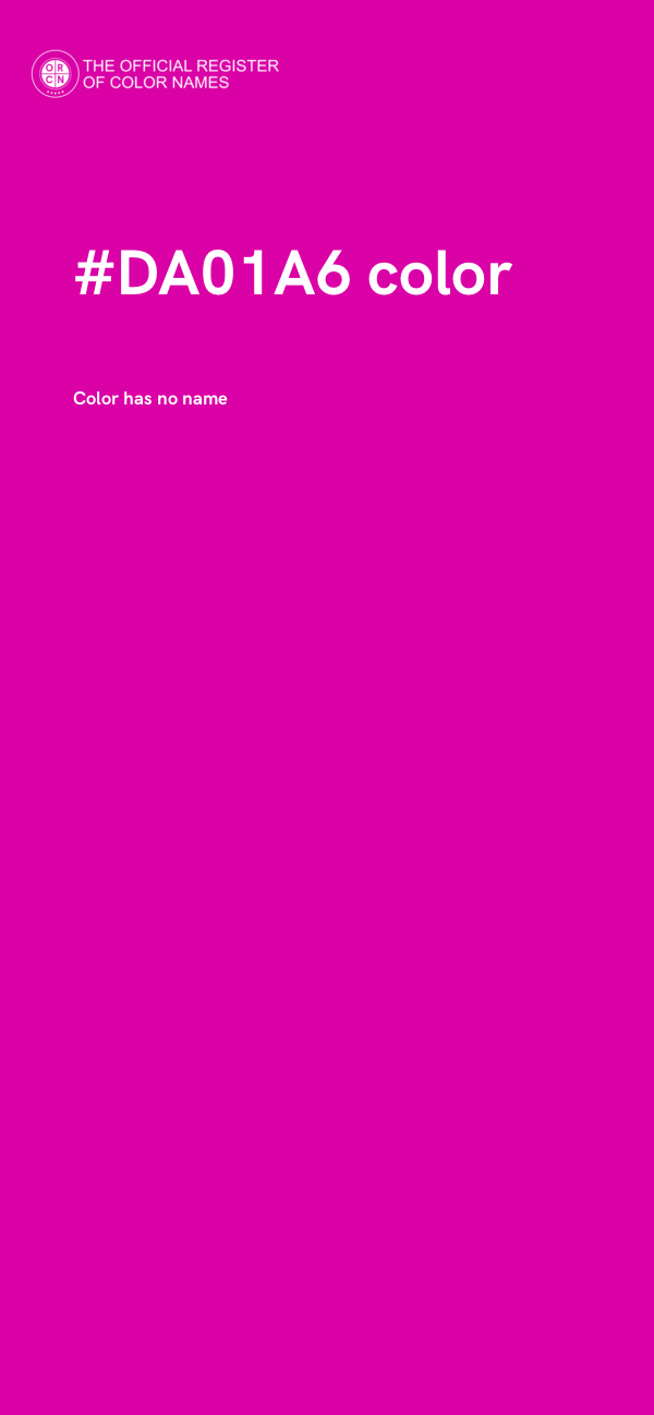 #DA01A6 color image